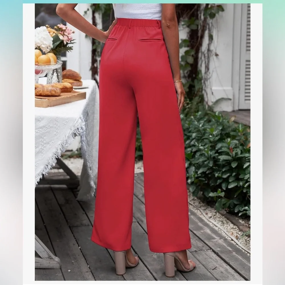 NWOT! Women’s Amazon XL Elegant Red Women's Pants - Picture 2 of 9